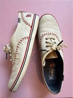 Keds Baseball Stitch Canvas Sneakers - St. Louis Cardinals Logo